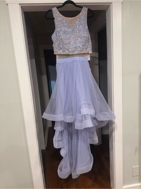 TLC Lavender High-lo Embellished Prom Dress